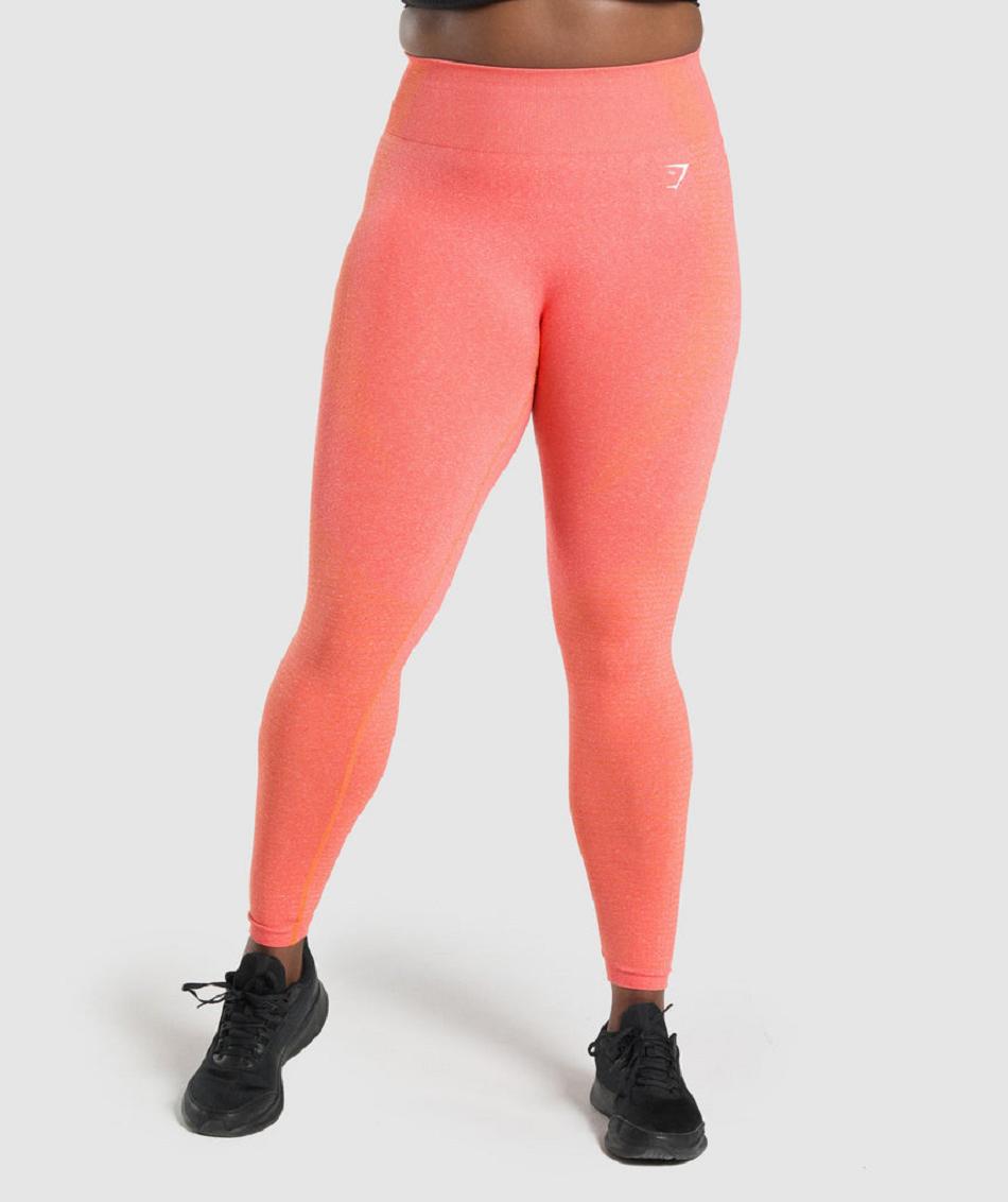 Legginsy Damskie Gymshark Vital Seamless 2.0 Pomarańczowe | PL 2338DFM